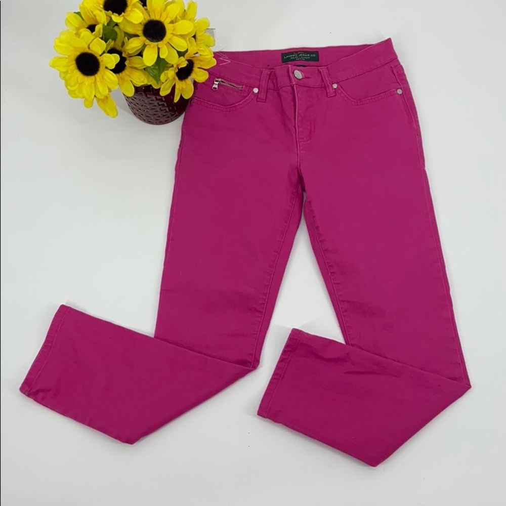 Ralph Lauren Pink Skinny Jeans